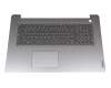 Keyboard incl. topcase DE (german) grey/grey original suitable for Lenovo IdeaPad 3-17ITL6 (82H9)