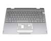 Keyboard incl. topcase DE (german) grey/grey original suitable for Medion Akoya E4271 (YM14G)