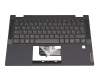 Keyboard incl. topcase DE (german) grey/grey with backlight original suitable for Lenovo IdeaPad Flex 5-14ARE05 (81X2)