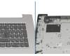 Keyboard incl. topcase DE (german) grey/silver original suitable for Lenovo IdeaPad 3-17ADA05 (81W2)