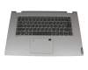 Keyboard incl. topcase DE (german) grey/silver original suitable for Lenovo IdeaPad C340-15IIL (81XJ)