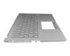 Keyboard incl. topcase DE (german) white/silver original suitable for Asus VivoBook 15 X509DA