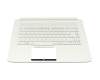 Keyboard incl. topcase DE (german) white/white with backlight original suitable for Acer ConceptD 7 Pro (CN715-71P)