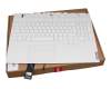 Keyboard incl. topcase DE (german) white/white with backlight original suitable for Lenovo Legion 5-15ACH6H (82JU)