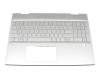 L47469-041 original HP keyboard incl. topcase DE (german) silver/silver with backlight (DIS)