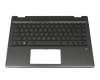 L54878-041 original HP keyboard incl. topcase DE (german) black/black with backlight