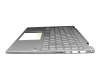 L85716-041 original HP keyboard incl. topcase DE (german) silver/silver with backlight