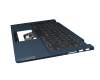 LC560-14 original Lenovo keyboard incl. topcase DE (german) dark grey/blue with backlight blue