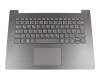 LCM-16H56D0-686 original Lenovo keyboard incl. topcase DE (german) grey/grey