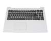 LCM16H6 original LCFC keyboard incl. topcase DE (german) grey/white