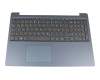 LCM16K26D0-686 original Lenovo keyboard incl. topcase DE (german) grey/blue