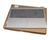 LCM16K26F0-686 original Lenovo keyboard incl. topcase FR (french) grey/silver