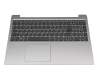 LCM16K26F0-686 original Lenovo keyboard incl. topcase FR (french) grey/silver