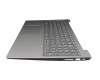 LCM16K26F0-686 original Lenovo keyboard incl. topcase FR (french) grey/silver