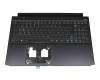 LG05P_P10B3L original Acer keyboard incl. topcase DE (german) black/black with backlight (Connection cable 16mm)