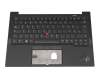 LKTT221027A original Lenovo keyboard incl. topcase DE (german) black/black with backlight and mouse-stick