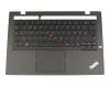 MQ-69D0 original Lenovo keyboard incl. topcase DE (german) black/black with backlight and mouse-stick