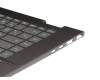 N49496-041 original HP keyboard incl. topcase DE (german) black/grey with backlight