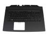 NKI151702L original Acer keyboard incl. topcase SF (swiss-french) black/black with backlight