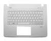 NSK-T72SW 0G original Acer keyboard incl. topcase DE (german) white/white