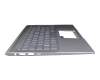 NSK-WR4BN_GE original Asus keyboard incl. topcase DE (german) silver/silver with backlight