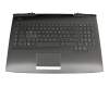 NSK-XH1BQ original Darfon keyboard incl. topcase DE (german) black/black with backlight