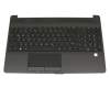 NSK-XR0SC original HP keyboard incl. topcase DE (german) black/black (Fingerprint)