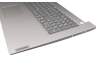 PC5C-GE original Lenovo keyboard incl. topcase DE (german) grey/silver (Fingerprint)