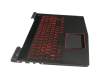 PC5YB-GE original Lenovo keyboard incl. topcase DE (german) black/black with backlight