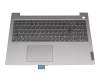 PK0900 original Lenovo keyboard incl. topcase DE (german) grey/grey with backlight