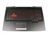 S6168BL original HP keyboard incl. topcase DE (german) black/black with backlight 230W