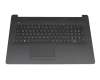 SB550A-73H original HP keyboard incl. topcase DE (german) black/black (TP/without DVD)