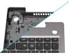 SN20M62749 original Lenovo keyboard incl. topcase DE (german) grey/silver Fingerprint