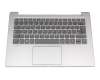 SN20Q40661 original Lenovo keyboard incl. topcase DE (german) grey/silver with backlight