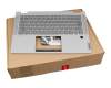 SN20W85253 original Lenovo keyboard incl. topcase DE (german) dark grey/grey with backlight