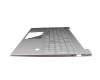 SP5CD045B230 original HP keyboard incl. topcase DE (german) silver/silver with backlight