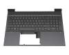 SP5CD2070AJW original HP keyboard incl. topcase DE (german) grey/grey with backlight