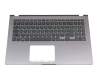 V182546KE1 original Asus keyboard incl. topcase DE (german) black/grey