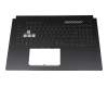 V210846AE1 original Sunrex keyboard incl. topcase DE (german) black/transparent/black with backlight